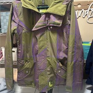 Burton Olive and Purple Jacket